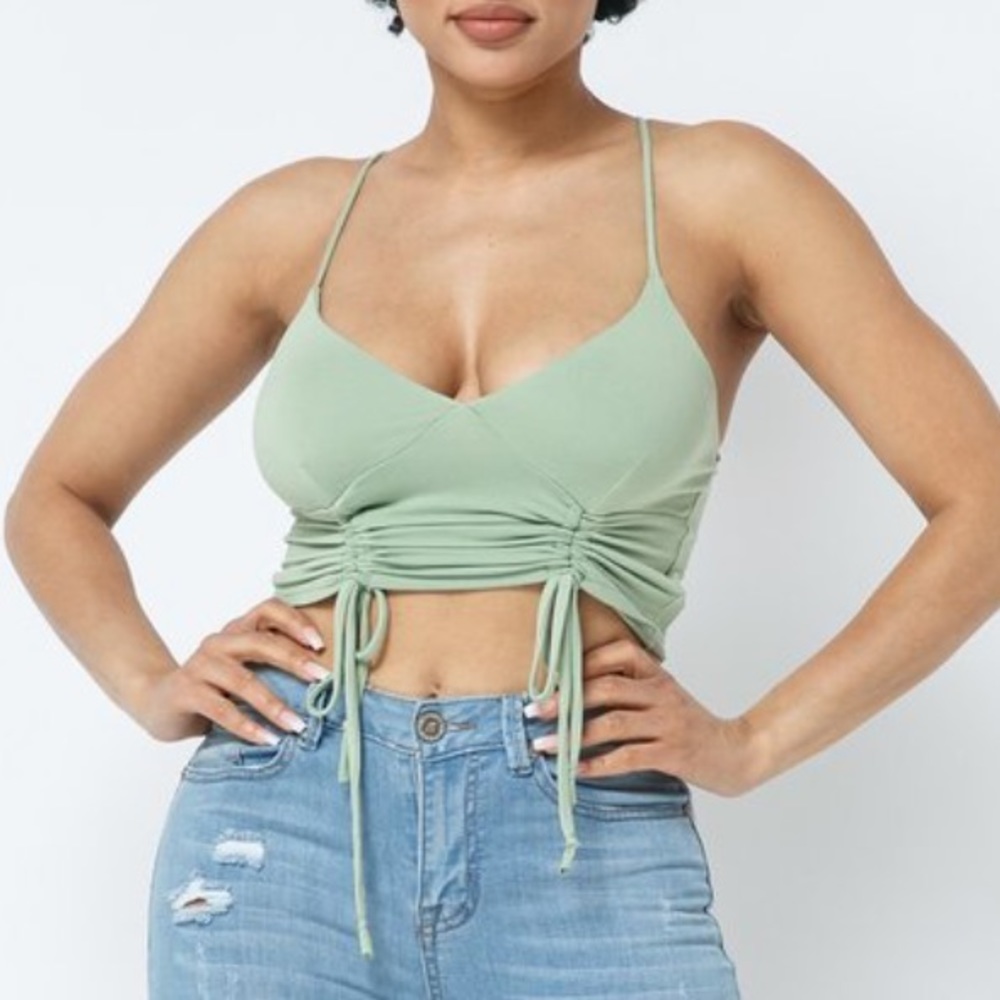 Sleeveless crop top